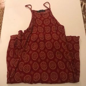 Brandy Melville Rust Boho Guaze MIDI Dress